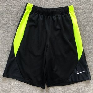 Nike Black/Neon Green Athletic Shorts
